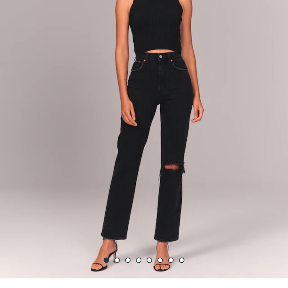 Abercrombie 90s Ultra High Rise Straight Jean